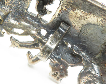 MEXICO 925 Sterling Silver  Vintage Noah's Arc Animals Brooch Pin  BP5334