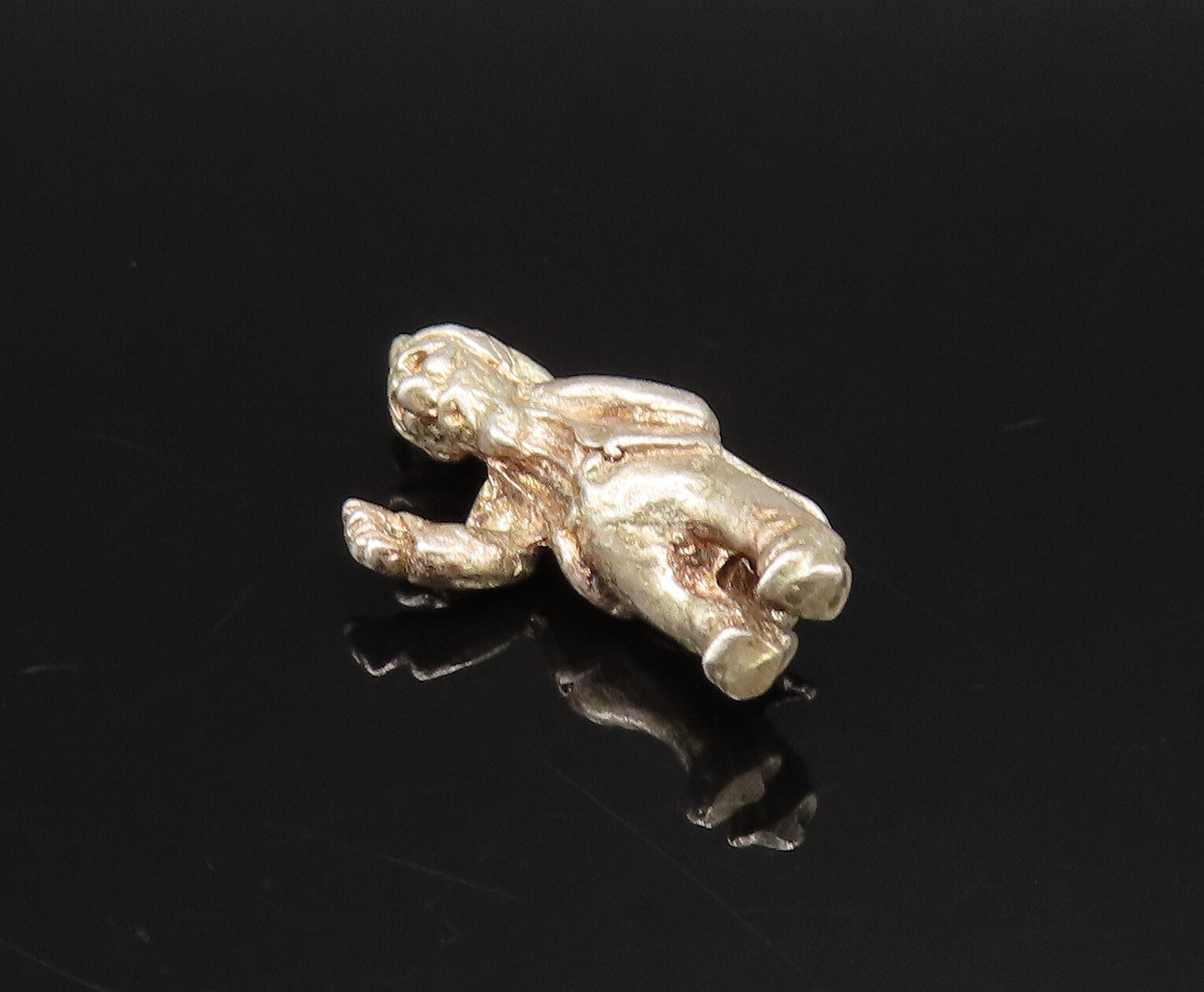 925 Sterling Silver  Vintage Man With Hand Behind Back Charm Pendant  PT21203