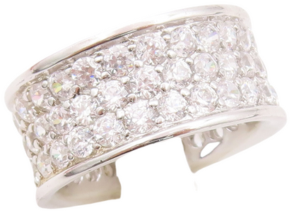925 Sterling Silver Vintage Ring Minimalist CZ Inlay 360 Band  Sz 7  RG29802