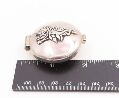 925 Sterling Silver Vintage Pill Box EMILIA CASTILLO Fairy Trinket OPENS  TR4106