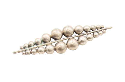 925 Sterling Silver Vintage Brooch CARSI Bubble Leaf Foliage Design  BP11667