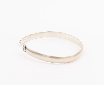 18k Gold 925 Sterling Silver Vintage Bracelet Trible Design Carved Cuff  BT10470