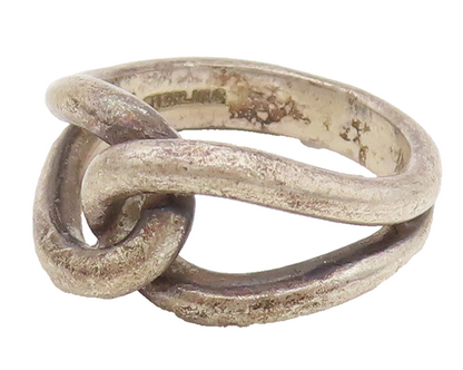CELLINI 925 Sterling Silver  Vintage Love Infinity Knot Ring Sz 6.25  RG26649