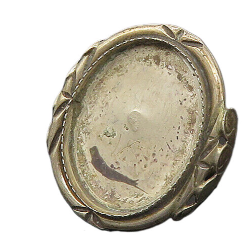 NAVAJO 925 Silver  Vintage Etched Detail Large Cocktail Ring Sz 11.5  RG17493