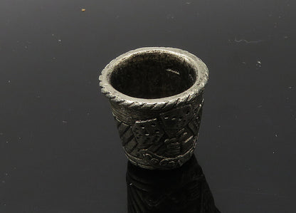 925 Sterling Silver  Vintage Dark Tone Las Vegas Sewing Thimble  TR2859