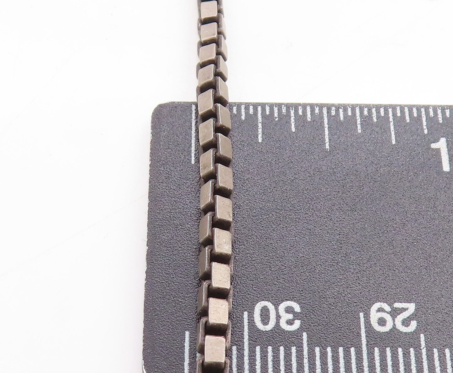 925 Sterling Silver Vintage Two Tone Pendant Venetian Chain Necklace NE2145