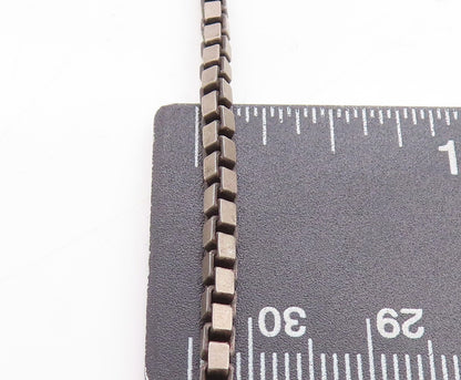 925 Sterling Silver Vintage Two Tone Pendant Venetian Chain Necklace NE2145