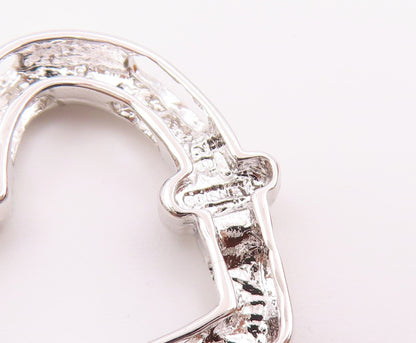 925 Sterling Silver  Cubic Zirconia Mickey Mouse Love Heart Pendant  PT16427