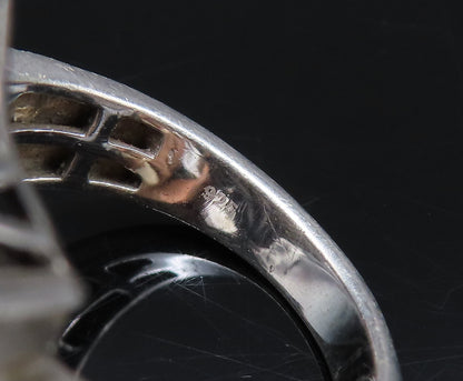 ESPO SIG 925 Sterling Silver Vintage Scalloped Rope Twist Dome Ring Sz 8 RG26063