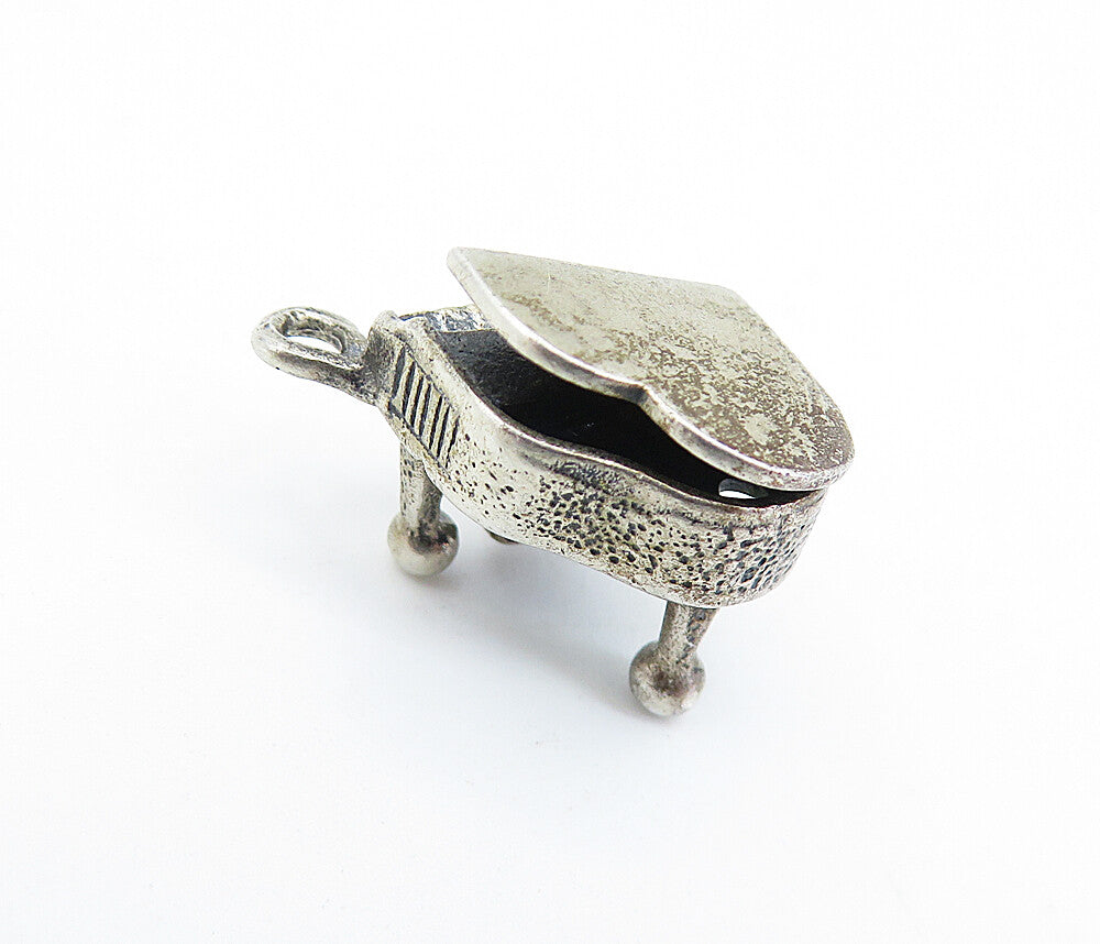 DANECRAFT 925 Sterling Silver  Vintage Grand Piano Music Motif Pendant  PT5391