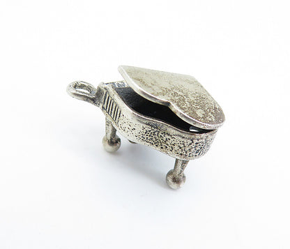DANECRAFT 925 Sterling Silver  Vintage Grand Piano Music Motif Pendant  PT5391