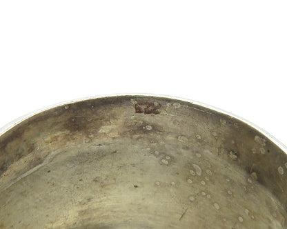 925 Sterling Silver  Vintage Dark Tone Wheat Trim JHoop Earrings  EG7362