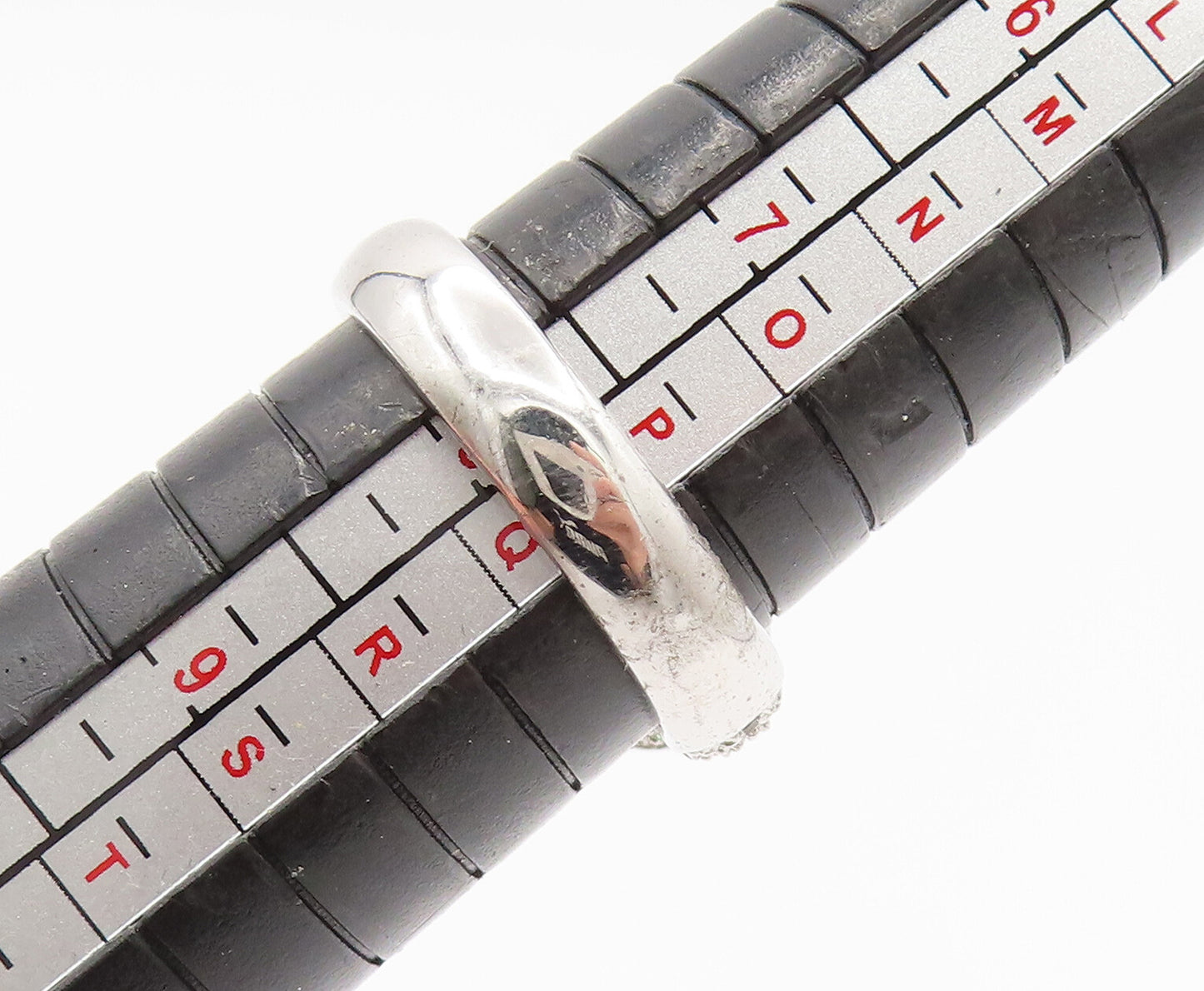 925 Silver  Vintage Circle Frame Cubic Zirconia Cluster Ring Sz 8  RG26204