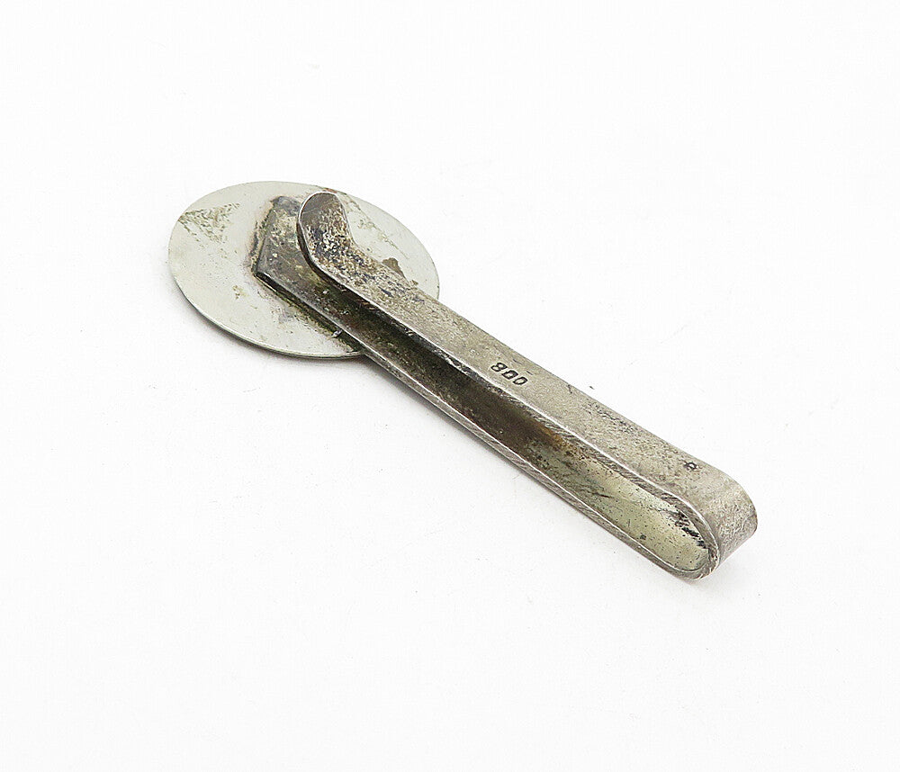 925 Sterling Silver  Vintage Antique Oxidized Taj Mahal Tie Clip  TR1297