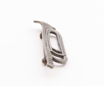 MEXICO 925 Silver  Vintage Musical Instrument Solid Trumpet Brooch Pin BP10479
