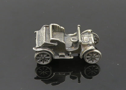 925 Sterling Silver  Vintage Dark Tone Old Fashioned Car Trinket  TR2804