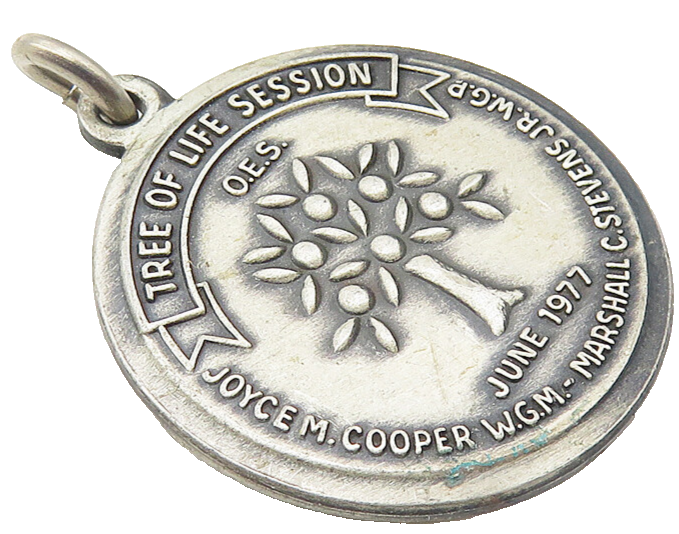 BBCO 925 Sterling Silver  Vintage Oxidized Tree Of Life Session Pendant PT8333