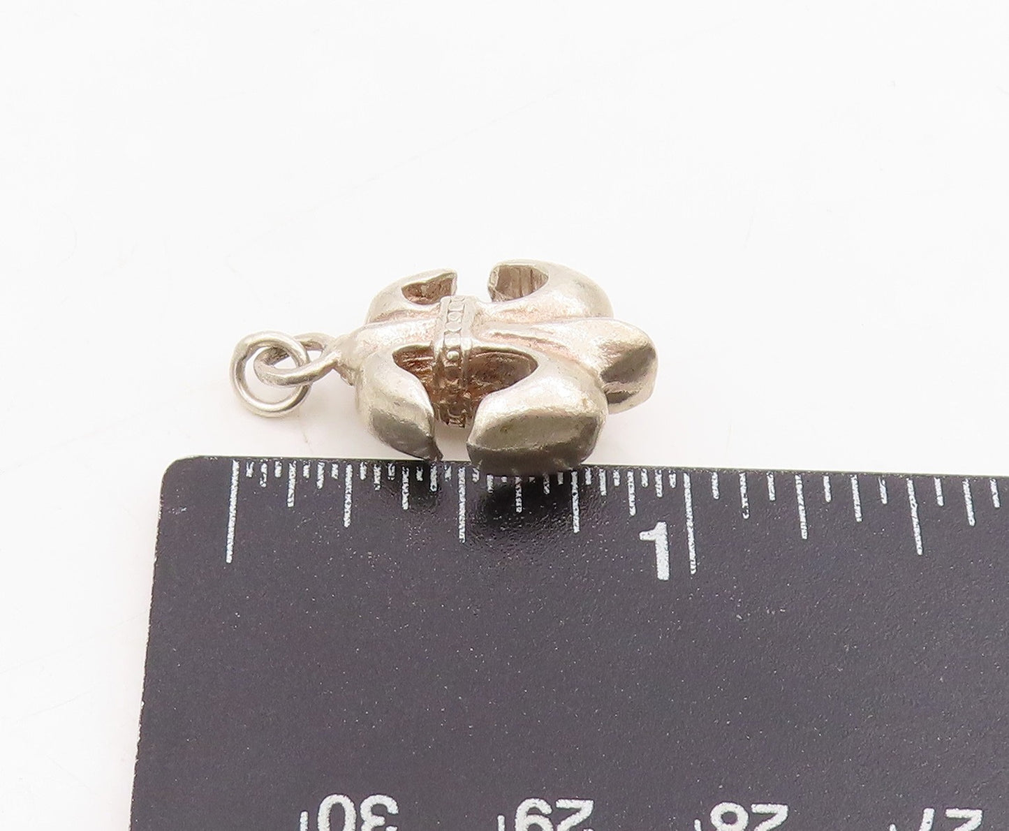 925 Sterling Silver Vintage Pendant Modernist Nautical Anchor Charm  PT25580