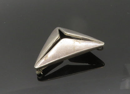 RANCHO ALEGRE MEXICO 925 Sterling Silver  Vintage Triangle Brooch Pin  BP8631