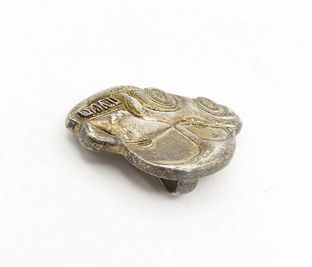 PRASCHNIK 925 Sterling Silver  Vintage Shana Tova Hebrew Car Pendant  PT6520