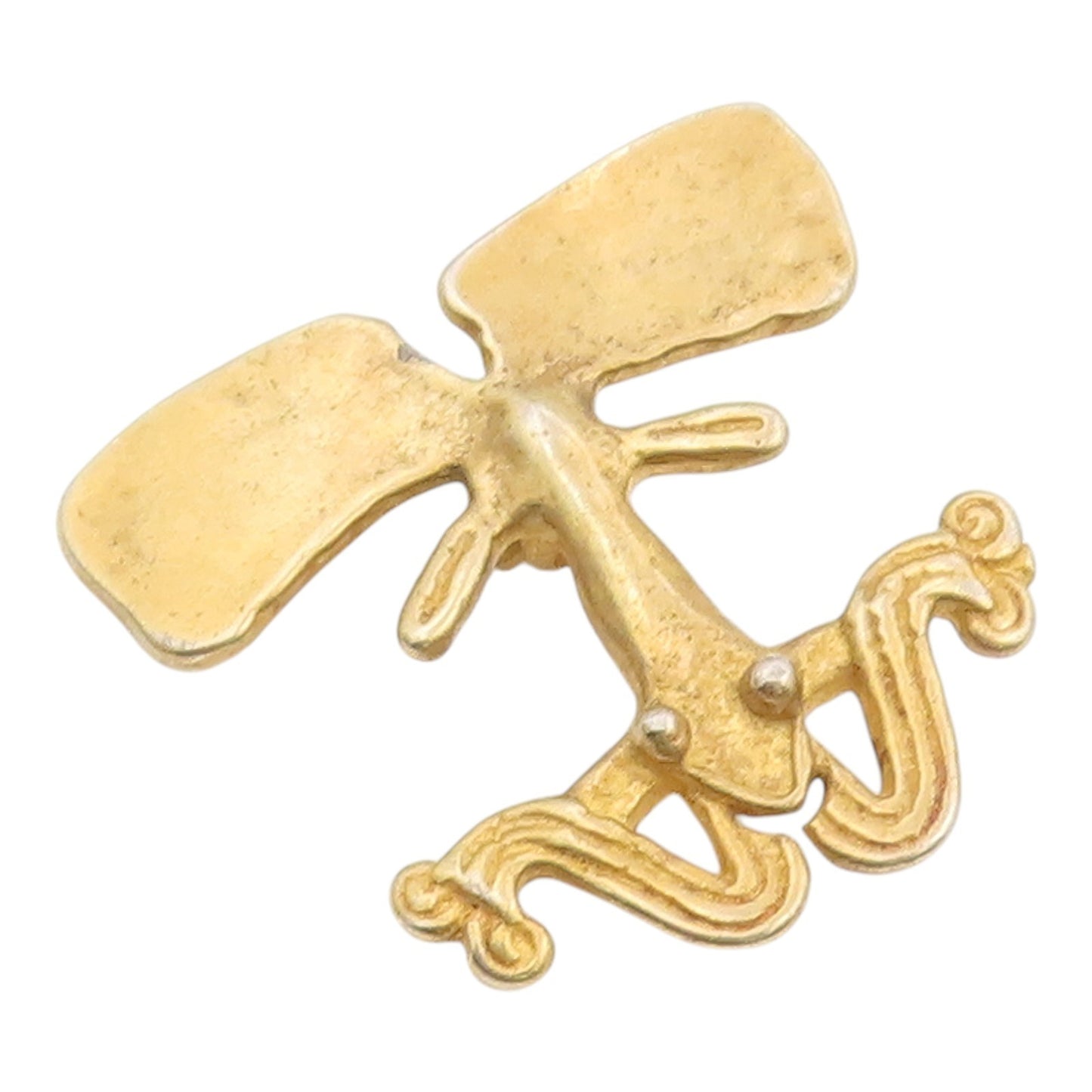 925 Sterling Silver Vintage Brooch Pin MMA Gold Plated Chiriquí Frog   BP12599