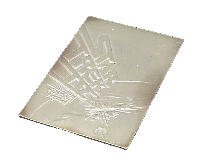 925 Sterling Silver  Vintage Shiny Star Trek Collection Card  TR3089