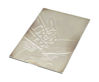 925 Sterling Silver  Vintage Shiny Star Trek Collection Card  TR3089