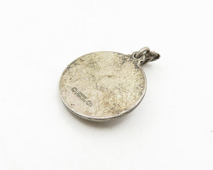 CREED 925 Sterling Silver  Vintage Antique Saint Mark Prayer Pendant  PT14784