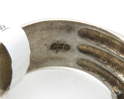 DAVID SIGAL 925 Sterling Silver Vintage Crossover Band Ring Sz 8  RG13852