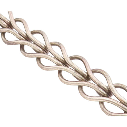 925 Sterling Silver Vintage Bracelet ZINA Classic Interlocking Loops  BT12217
