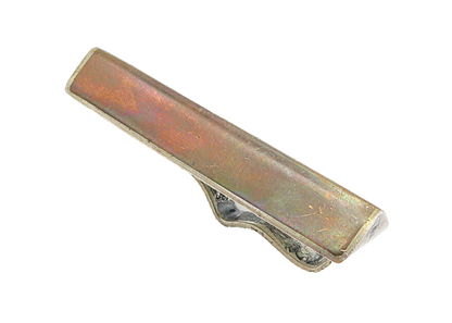 MEXICO 925 Sterling Silver  Vintage Shiny Smooth Minimalist Tie Clip  TR1326