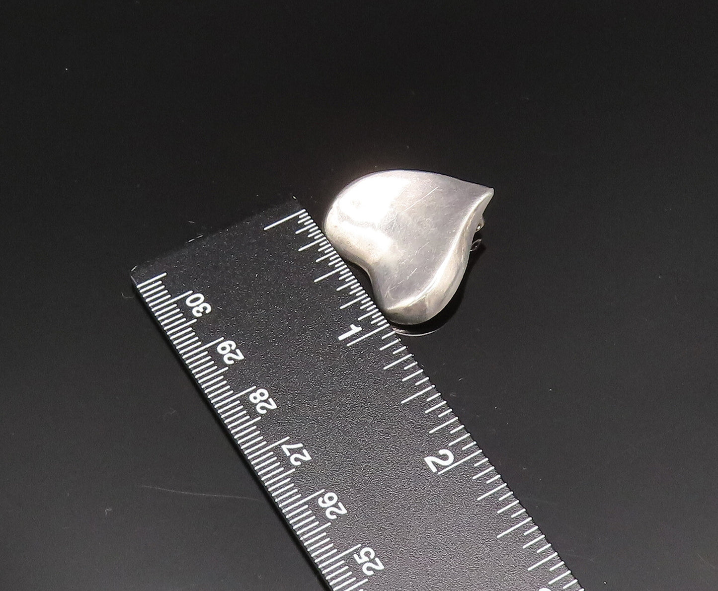 925 Silver  Vintage Minimalist Heart Shaped Non Pierced Earrings  EG11773