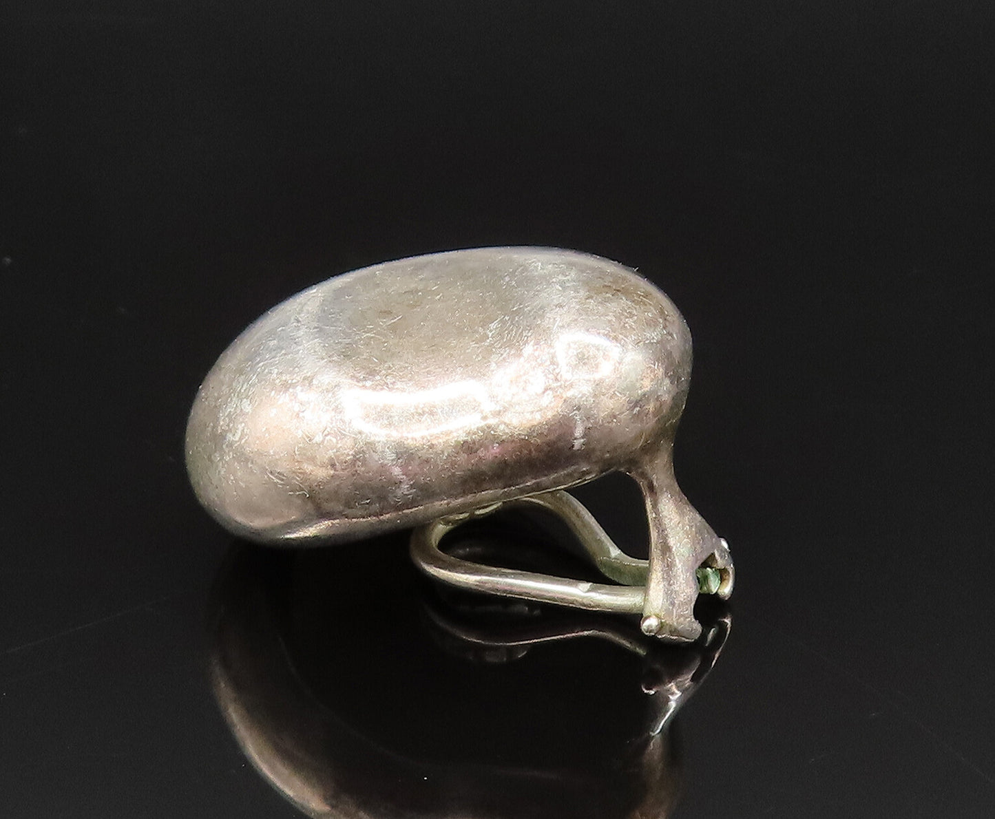 TIFFANY & CO. 925 Silver  Vintage Peretti Bean Non Pierced Earrings  EG11936
