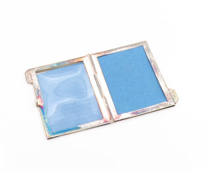 925 Sterling Silver Vintage Compact Box ENGLAND Classic Photo Frame OPENS TR4107