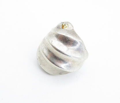 MEXICO 925 Sterling Silver  Vintage Shiny Concave Dome Band Ring Sz 5.5 RG4835