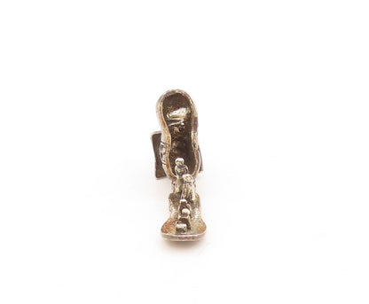 925 Sterling Silver Vintage Pendant Boot Family Home Charm (OPENS)  PT23855