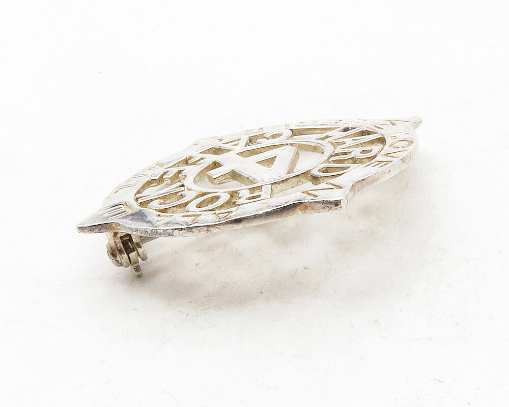 925 Sterling Silver  Vintage Hard Rock Cafe Love For All Brooch Pin  BP4768