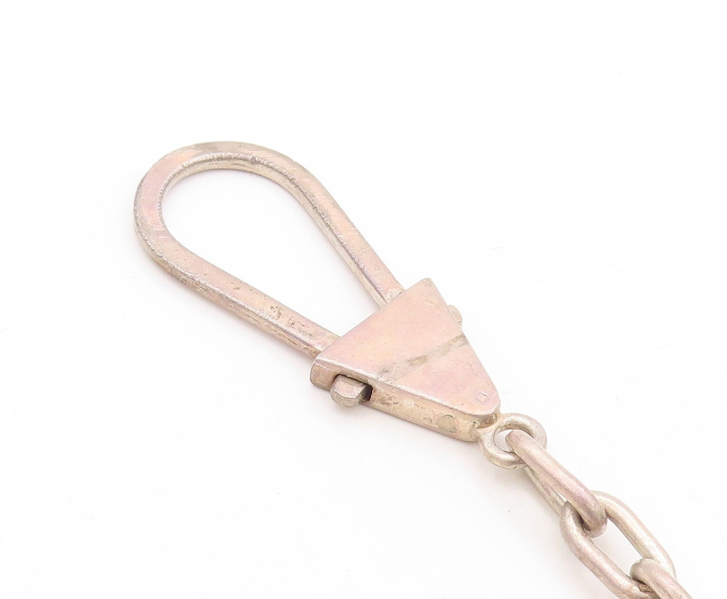 925 Sterling Silver Vintage Keychain MIDDLE EAST Designer Heart Shape Men TR3809
