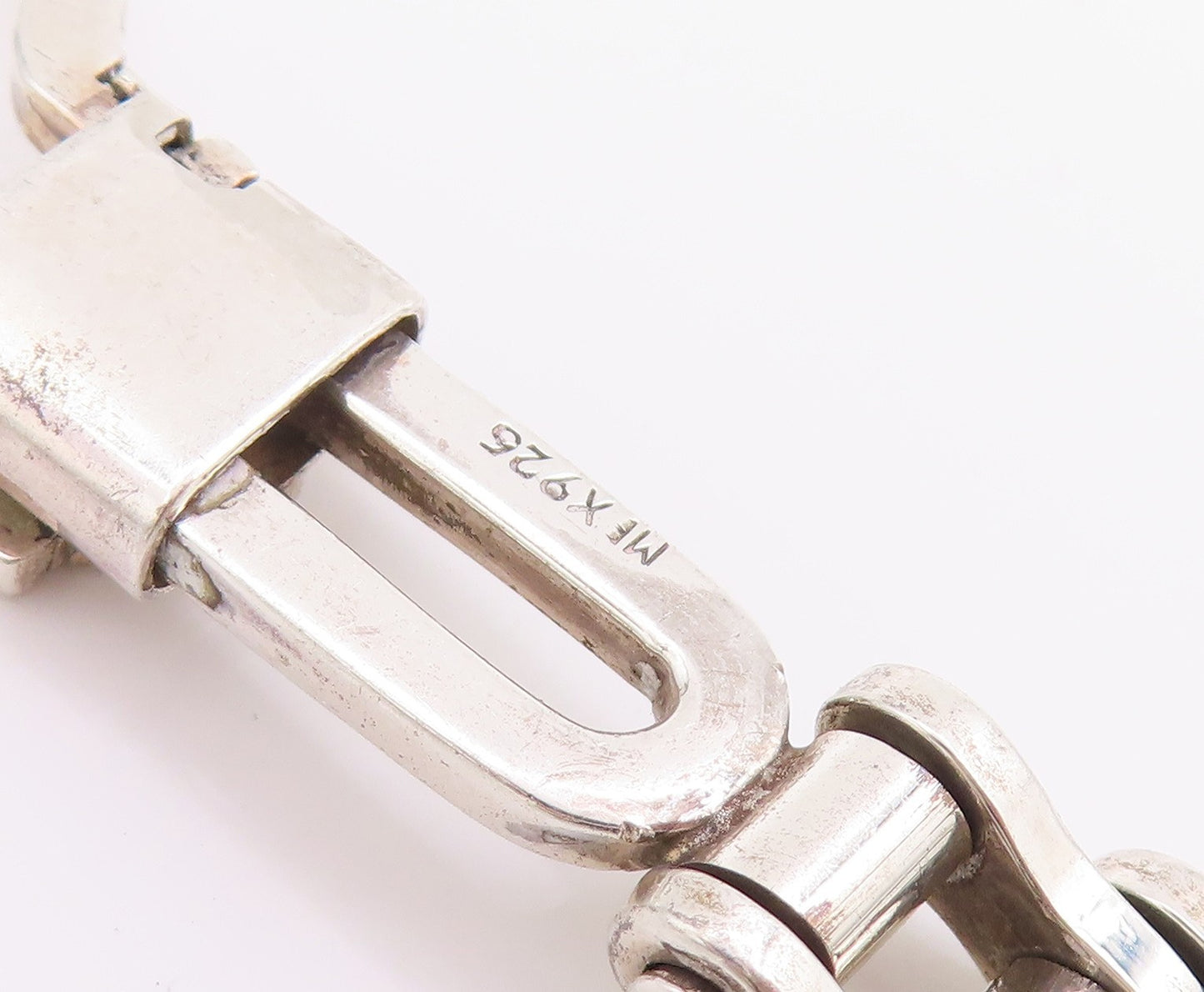 925 Sterling Silver Vintage Keychain Harley Davidson Motor Cycles Shield  TR4163