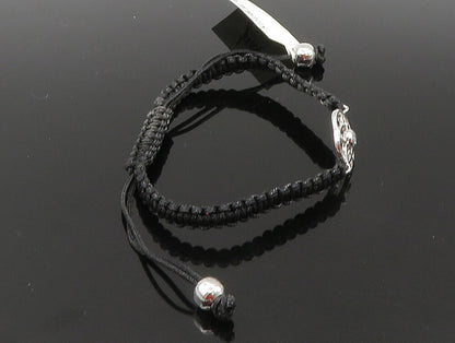 925 Silver  Cubic Zirconia Floral Adjustable Friendship Bracelet  BT1076