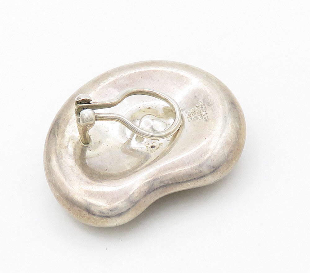 TIFFANY & CO. 925 Silver  Vintage Hollow Single Non Pierce Earring  EG8162