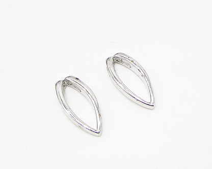 925 Sterling Silver  Lot of 2 Smooth Oval Slider Pendant  PT1939