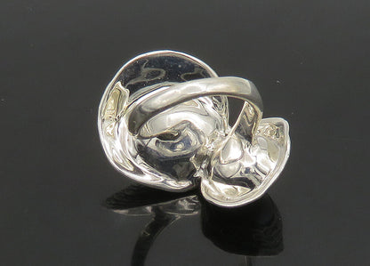 HAGIT GORALI ISRAEL 925 Silver  Vintage Shiny Pearls Band Ring Sz 7.5  RG23523
