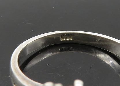 925 Sterling Silver  Vintage Cubic Zirconia Butterfly Band Ring Sz 8  RG22388