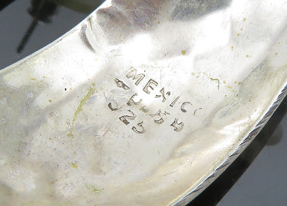 MEXICO 925 Sterling Silver  Vintage Etched Arrow Detail Drop Earrings  EG10025