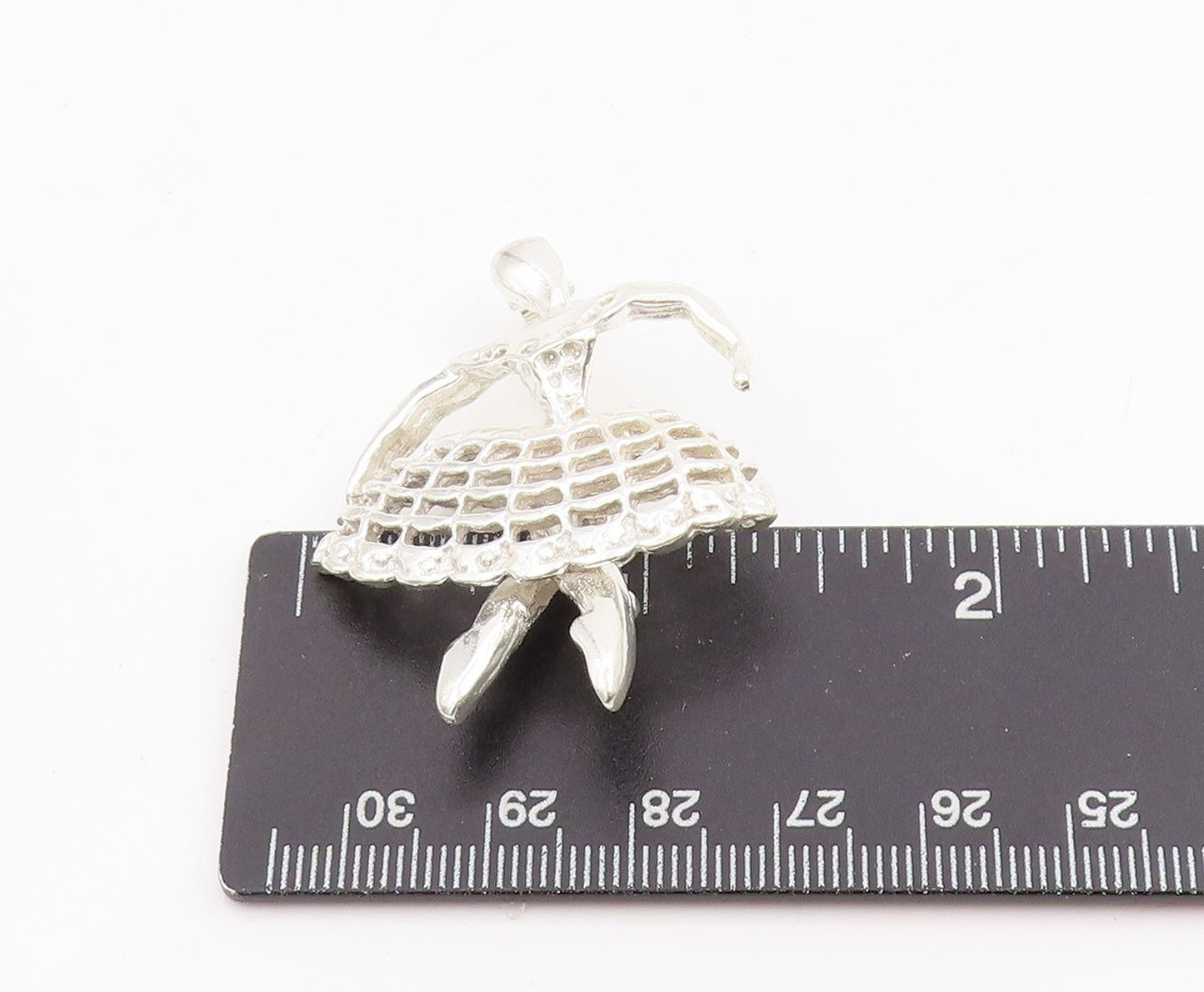 925 Sterling Silver Vintage Brooch Graceful Ballerina Ballet Dancer Pin  BP11978