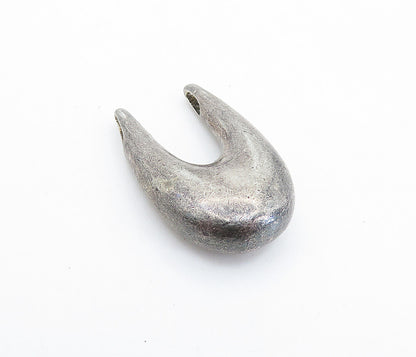 SPAIN 925 Sterling Silver  Vintage Dark Tone UShaped Slide Pendant  PT4347