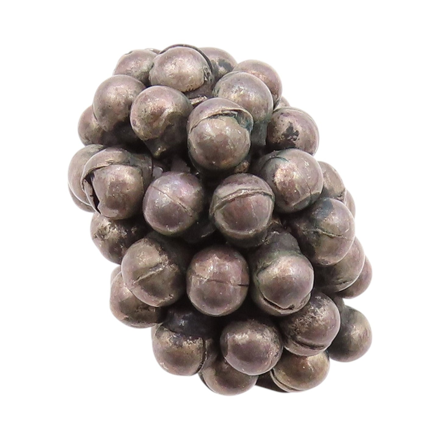 925 Sterling Silver Vintage Ring Antique Dark Tone Bunch Of Grapes Sz 6  RG32012
