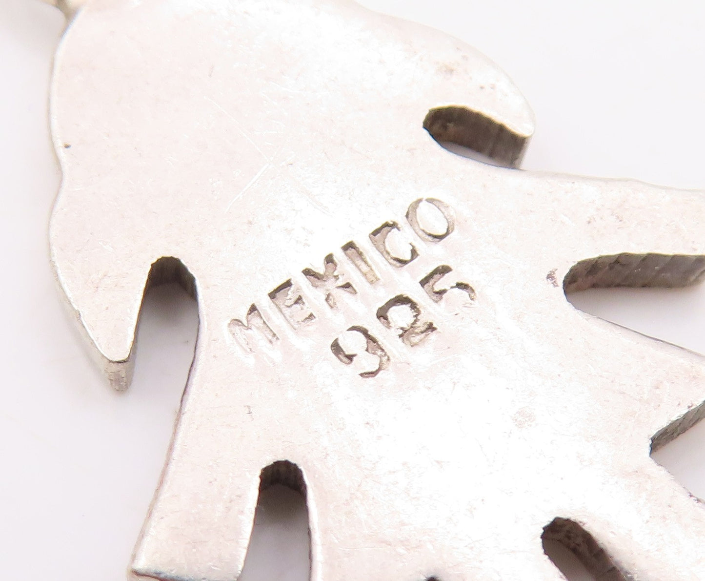 MEXICO 925 Sterling Silver  Vintage Little Girl Silhouette Pendant  PT17645