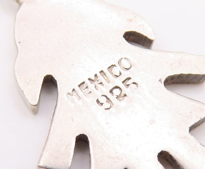 MEXICO 925 Sterling Silver  Vintage Little Girl Silhouette Pendant  PT17645